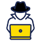 Hacker de sombrero negro