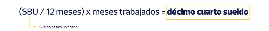 Cómo se calcula el décimo cuarto sueldo.